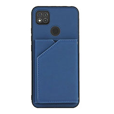 Funda Lujo Cuero Carcasa Y01B para Xiaomi Redmi 10A 4G Azul