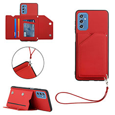 Funda Lujo Cuero Carcasa Y03B para Samsung Galaxy M52 5G Rojo