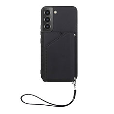 Funda Lujo Cuero Carcasa Y03B para Samsung Galaxy S21 Plus 5G Negro