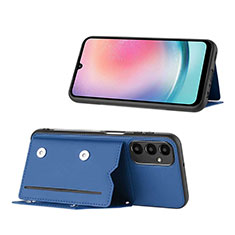 Funda Lujo Cuero Carcasa YB1 para Samsung Galaxy A14 5G Azul