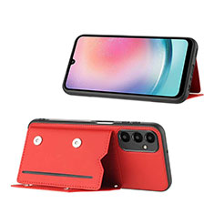 Funda Lujo Cuero Carcasa YB1 para Samsung Galaxy A14 5G Rojo