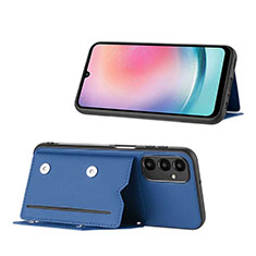 Funda Lujo Cuero Carcasa YB1 para Samsung Galaxy A25 5G Azul