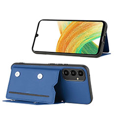 Funda Lujo Cuero Carcasa YB1 para Samsung Galaxy A54 5G Azul