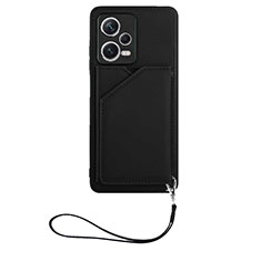 Funda Lujo Cuero Carcasa YB1 para Xiaomi Redmi Note 12 Explorer Negro