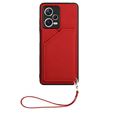 Funda Lujo Cuero Carcasa YB1 para Xiaomi Redmi Note 12 Explorer Rojo