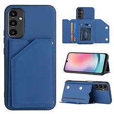 Funda Lujo Cuero Carcasa YB2 para Samsung Galaxy A25 5G Azul