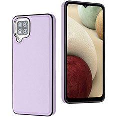 Funda Lujo Cuero Carcasa YB3 para Samsung Galaxy A12 Nacho Morado