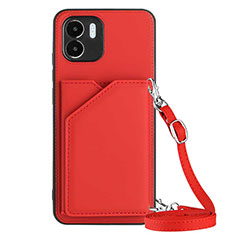 Funda Lujo Cuero Carcasa YB3 para Xiaomi Poco C50 Rojo