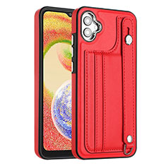 Funda Lujo Cuero Carcasa YB4 para Samsung Galaxy A04E Rojo