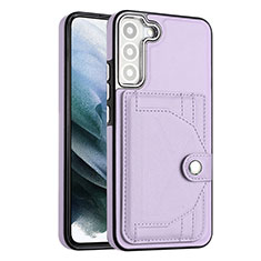 Funda Lujo Cuero Carcasa YB5 para Samsung Galaxy S22 Plus 5G Morado