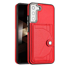 Funda Lujo Cuero Carcasa YB5 para Samsung Galaxy S24 Plus 5G Rojo