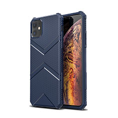 Funda Lujo Fibra de Carbon Carcasa Twill C01 para Apple iPhone 11 Azul