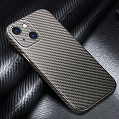 Funda Lujo Fibra de Carbon Carcasa Twill C01 para Apple iPhone 13 Mini Gris