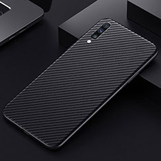 Funda Lujo Fibra de Carbon Carcasa Twill T01 para Samsung Galaxy A90 5G Negro
