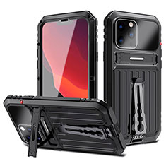 Funda Lujo Marco de Aluminio Carcasa 360 Grados LK3 para Apple iPhone 13 Pro Negro