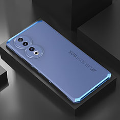 Funda Lujo Marco de Aluminio Carcasa 360 Grados P01 para Huawei Honor 90 5G Azul