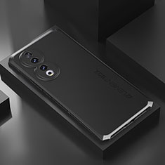 Funda Lujo Marco de Aluminio Carcasa 360 Grados P01 para Huawei Honor 90 5G Negro