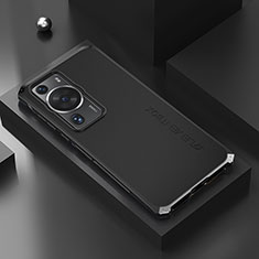 Funda Lujo Marco de Aluminio Carcasa 360 Grados para Huawei P60 Pro Negro