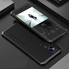 Funda Lujo Marco de Aluminio Carcasa 360 Grados para Xiaomi Mi 12X 5G Negro
