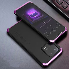 Funda Lujo Marco de Aluminio Carcasa 360 Grados para Xiaomi Mi 13 5G Morado