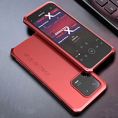 Funda Lujo Marco de Aluminio Carcasa 360 Grados para Xiaomi Mi 13 Pro 5G Rojo