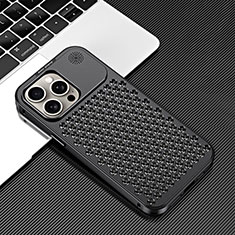 Funda Lujo Marco de Aluminio Carcasa 360 Grados QC3 para Apple iPhone 14 Pro Max Negro