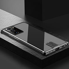 Funda Lujo Marco de Aluminio Carcasa LK1 para Samsung Galaxy Note 20 Ultra 5G Negro