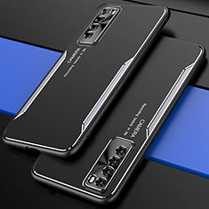 Funda Lujo Marco de Aluminio Carcasa M01 para Huawei Nova 7 5G Plata