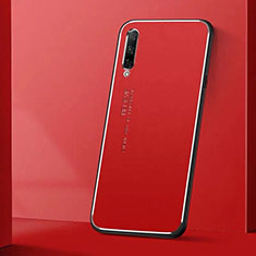 Funda Lujo Marco de Aluminio Carcasa M01 para Huawei Y9s Rojo