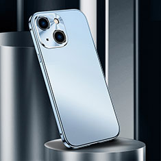 Funda Lujo Marco de Aluminio Carcasa M02 para Apple iPhone 13 Azul