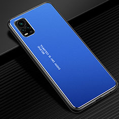 Funda Lujo Marco de Aluminio Carcasa M02 para Vivo V20 Pro 5G Azul