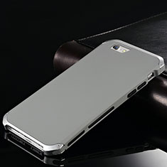 Funda Lujo Marco de Aluminio Carcasa para Apple iPhone 6 Gris