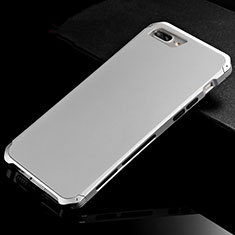 Funda Lujo Marco de Aluminio Carcasa para Apple iPhone 7 Plus Plata