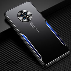 Funda Lujo Marco de Aluminio Carcasa para Huawei Enjoy 20 Plus 5G Azul