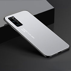 Funda Lujo Marco de Aluminio Carcasa para Huawei Honor 30 Pro Plata