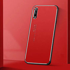 Funda Lujo Marco de Aluminio Carcasa para Huawei Honor 9X Rojo
