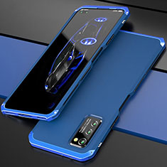Funda Lujo Marco de Aluminio Carcasa para Huawei Honor V30 5G Azul