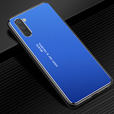 Funda Lujo Marco de Aluminio Carcasa para Huawei Mate 40 Lite 5G Azul