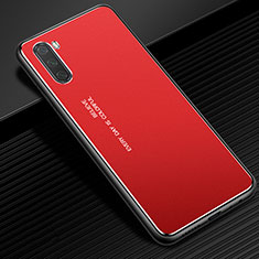 Funda Lujo Marco de Aluminio Carcasa para Huawei Mate 40 Lite 5G Rojo