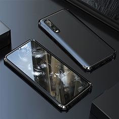 Funda Lujo Marco de Aluminio Carcasa para Huawei P20 Pro Negro