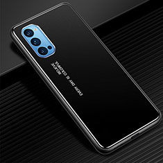 Funda Lujo Marco de Aluminio Carcasa para Oppo Reno4 5G Negro