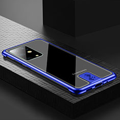 Funda Lujo Marco de Aluminio Carcasa para Samsung Galaxy S20 Plus 5G Azul