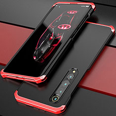 Funda Lujo Marco de Aluminio Carcasa para Xiaomi Mi 10 Rojo y Negro