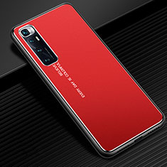 Funda Lujo Marco de Aluminio Carcasa para Xiaomi Mi 10 Ultra Rojo