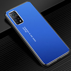 Funda Lujo Marco de Aluminio Carcasa para Xiaomi Mi 10T 5G Azul