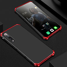 Funda Lujo Marco de Aluminio Carcasa para Xiaomi Mi 9 Lite Rojo y Negro