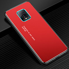 Funda Lujo Marco de Aluminio Carcasa para Xiaomi Redmi 10X Pro 5G Rojo