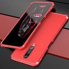 Funda Lujo Marco de Aluminio Carcasa para Xiaomi Redmi K30i 5G Rojo