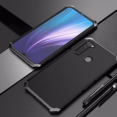 Funda Lujo Marco de Aluminio Carcasa para Xiaomi Redmi Note 8 (2021) Negro