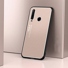 Funda Lujo Marco de Aluminio Carcasa T01 para Huawei Honor 20 Lite Oro